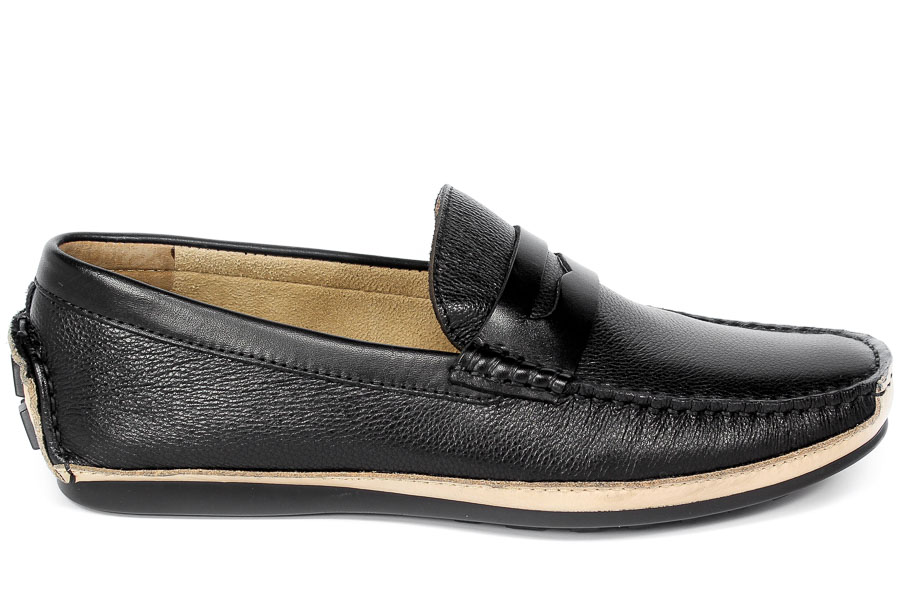 Mokasyny  Brooman John Doubare 098-03-2478-12 Black