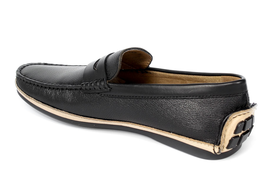 Mokasyny  Brooman John Doubare 098-03-2478-12 Black