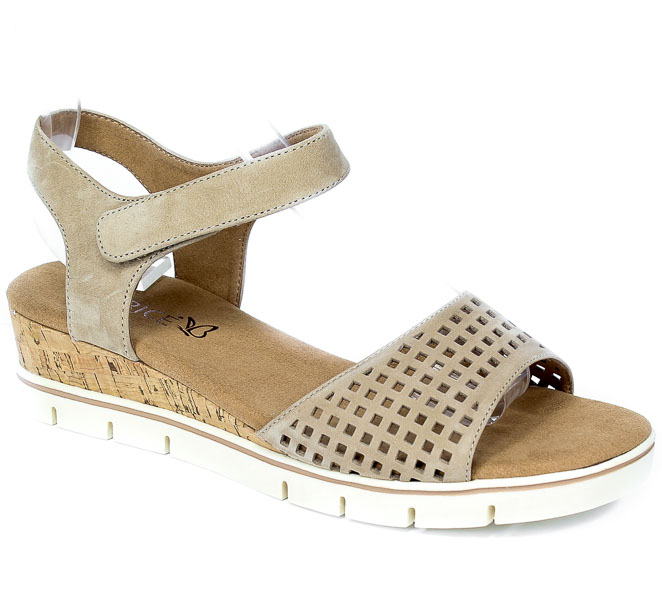 Sandały Caprice 9-28710-26 334 Taupe Nubac