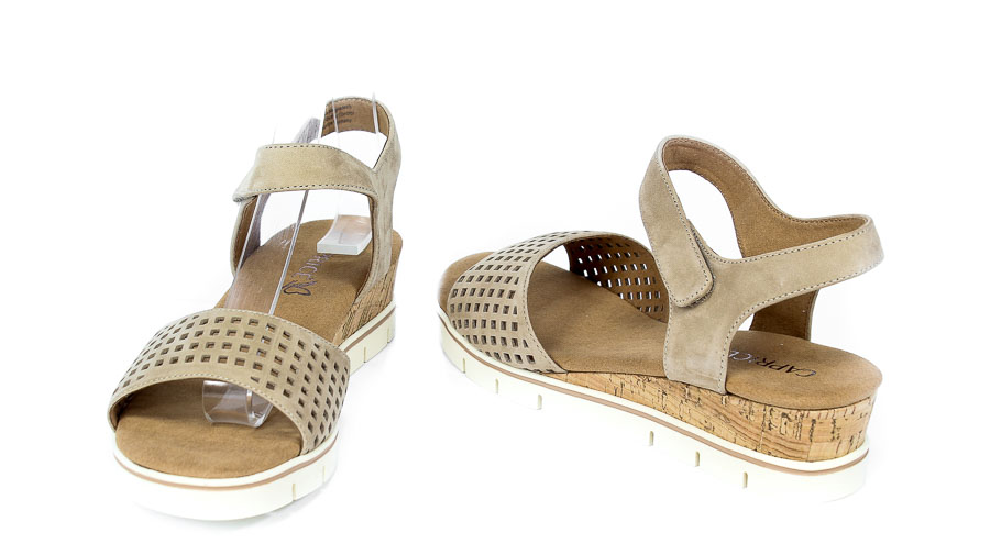 Sandały Caprice 9-28710-26 334 Taupe Nubac