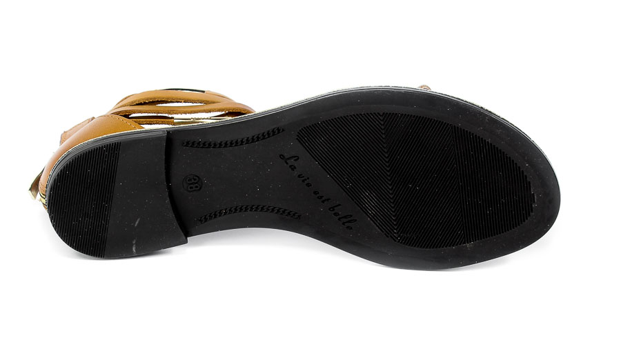 Sandały Lemar 40016 Bf. Brąz złoto