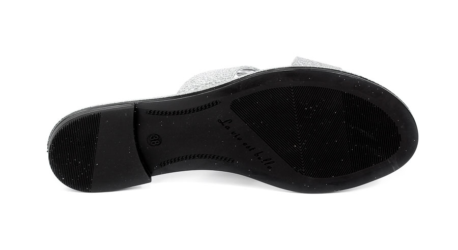 Klapki Lemar 40213 Bf. Brokat srebr