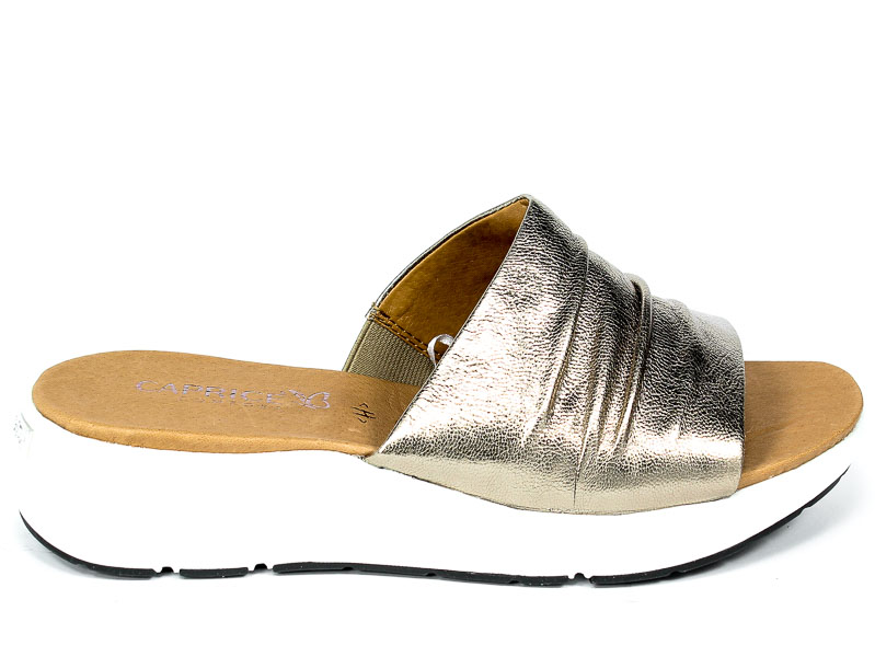 Klapki Caprice 9-27203-26 341 Taupe Metallic