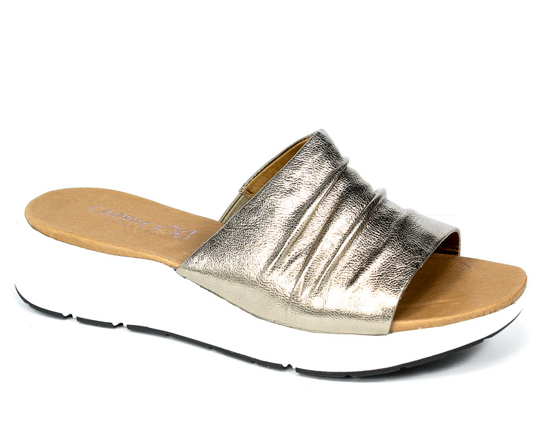 Klapki Caprice 9-27203-26 341 Taupe Metallic