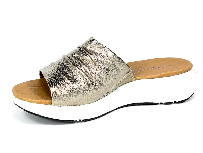 Klapki Caprice 9-27203-26 341 Taupe Metallic