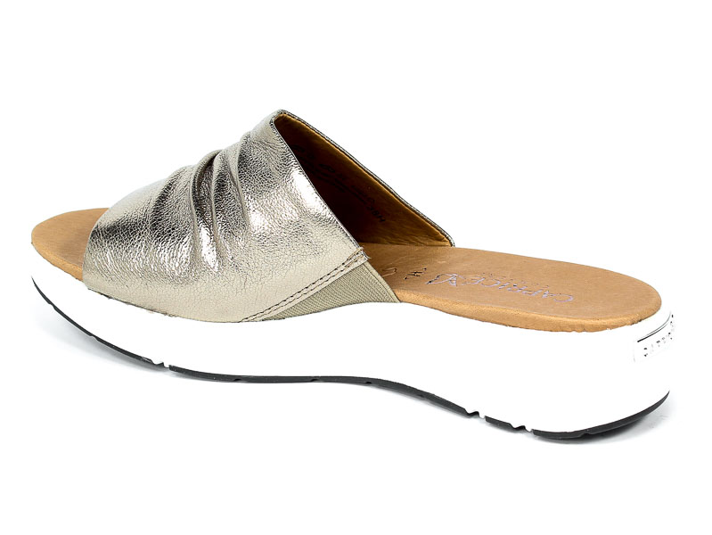 Klapki Caprice 9-27203-26 341 Taupe Metallic