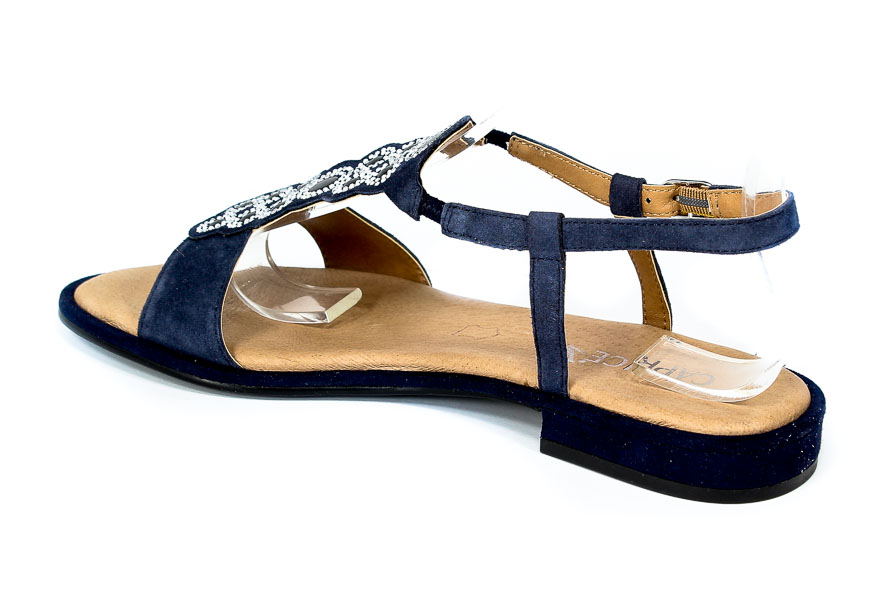 Sandały Caprice 9-28100-26 857 Ocean Suede