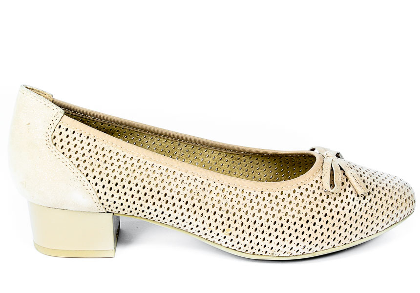 Baleriny Caprice 9-22500-26 366 Sand Sparkle 