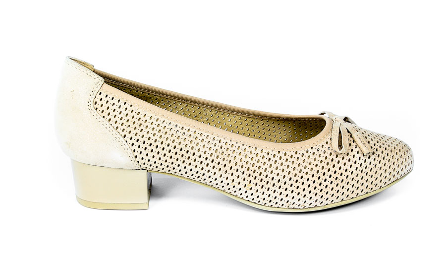 Baleriny Caprice 9-22500-26 366 Sand Sparkle 