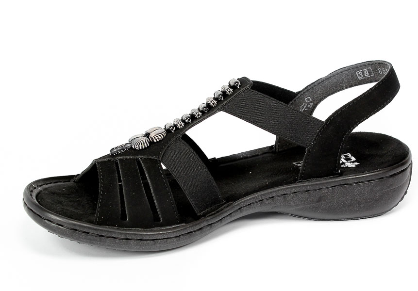 Sandały Rieker 60806-00 Black