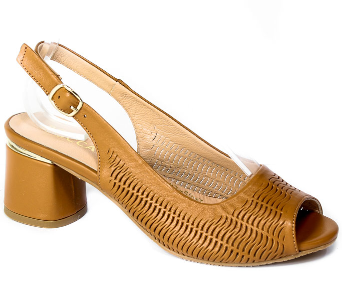 Sandały Boccato 0030-7007-302 52 Tan Leather