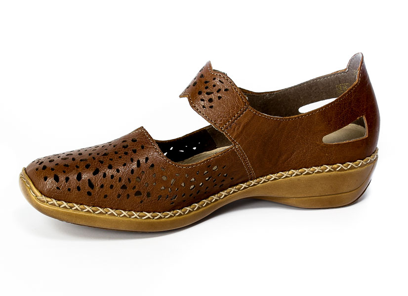 Półbuty Rieker 41397-22 Brown