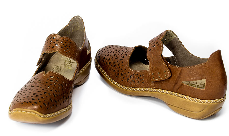 Półbuty Rieker 41397-22 Brown
