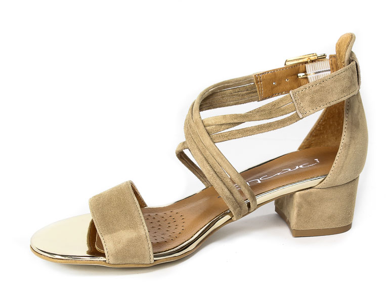 Sandały Prestige 2071 Natural Zamsz