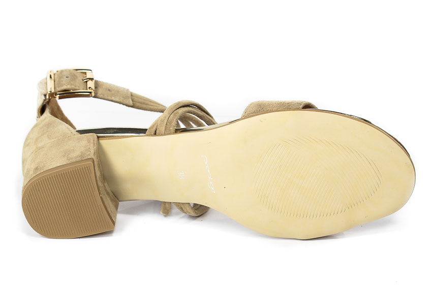 Sandały Prestige 2071 Natural Zamsz