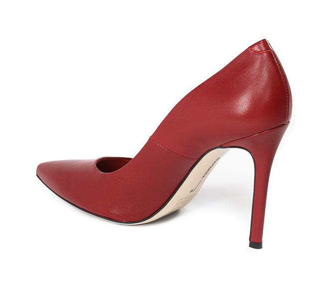 Szpilki Bravo Moda 1626 Red Skóra