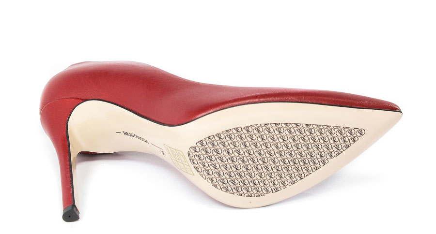 Szpilki Bravo Moda 1626 Red Skóra