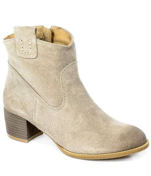 Botki Cortesini Z01304 Capuccino Welur