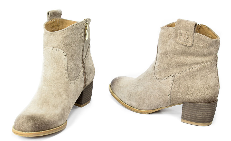 Botki Cortesini Z01304 Capuccino Welur