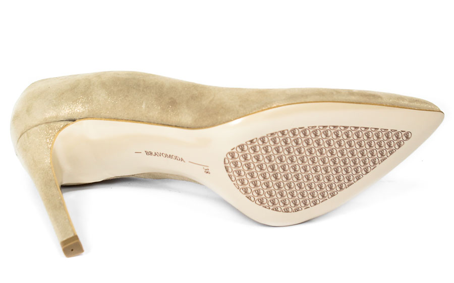 Szpilki Bravo Moda 1373 Lamina Złoto