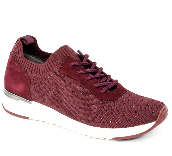 Półbuty Caprice 9-23703-27 509 Bordeaux Knit