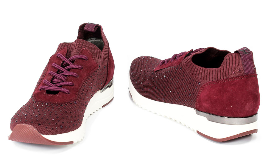 Półbuty Caprice 9-23703-27 509 Bordeaux Knit