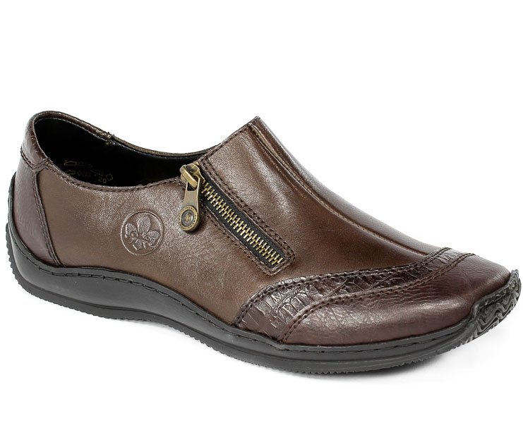 Półbuty Rieker L1716-25 Brown