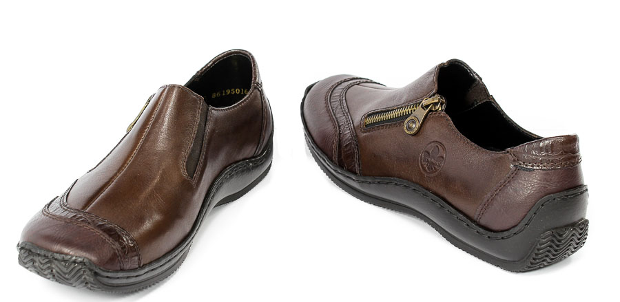 Półbuty Rieker L1716-25 Brown