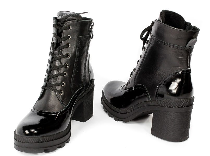 Botki Simen 4825A N.Czarny Sando 04 