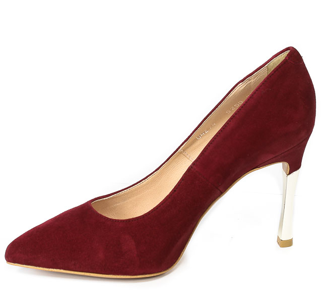 Szpilki Lizard 05250 1895 Wino Zamsz 1689