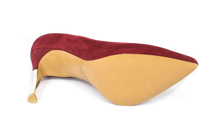 Szpilki Lizard 05250 1895 Wino Zamsz 1689