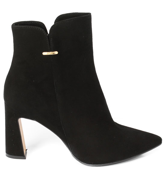 Botki Bravo Moda 2303 Czarny Zamsz