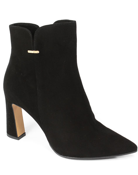 Botki Bravo Moda 2303 Czarny Zamsz