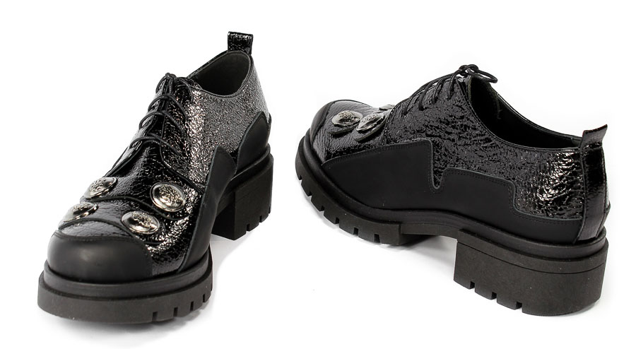 Półbuty Uncome 33002 Carbone nero