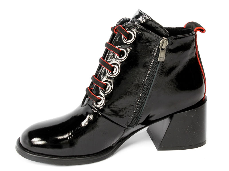 Botki Boccato 210-759 118 Czarny obcas Skóra 