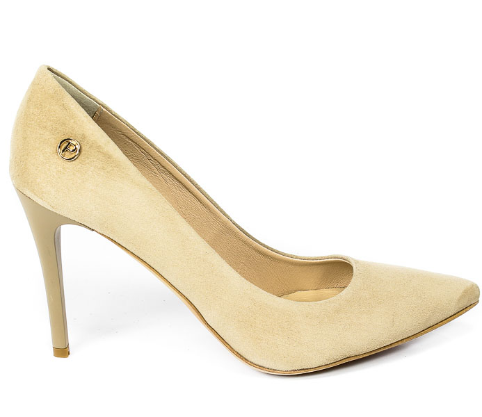 Szpilki Prestige 956 Natural Zamsz