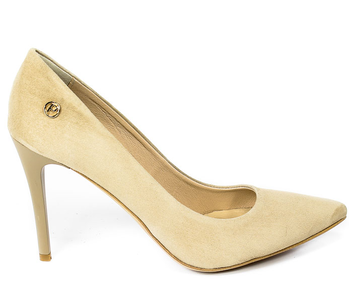 Szpilki Prestige 956 Natural Zamsz