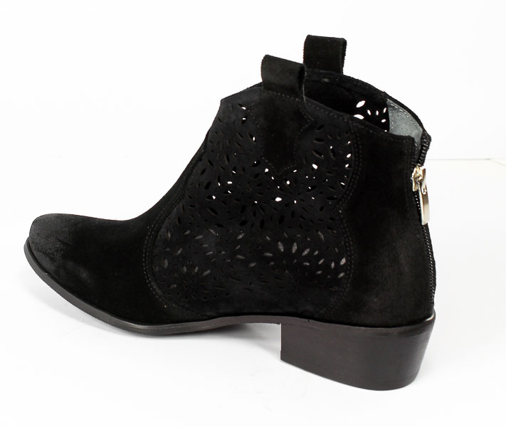 Botki Exquisite 1130 Czarny Welur