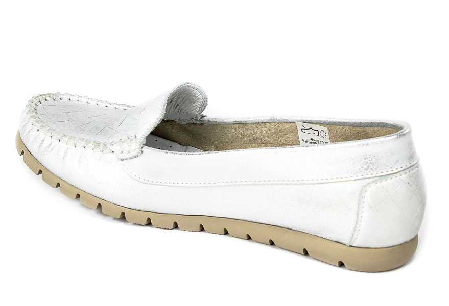 Mokasyny Lemar 10136 Przecier Kr.Srebro+Tuluza