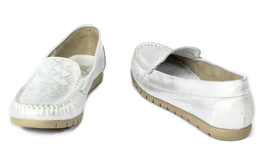 Mokasyny Lemar 10136 Przecier Kr.Srebro+Tuluza