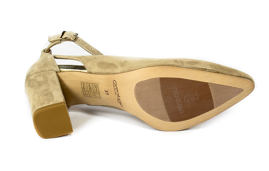 Czółenka Prestige 2114OBL Natural-Zamsz
