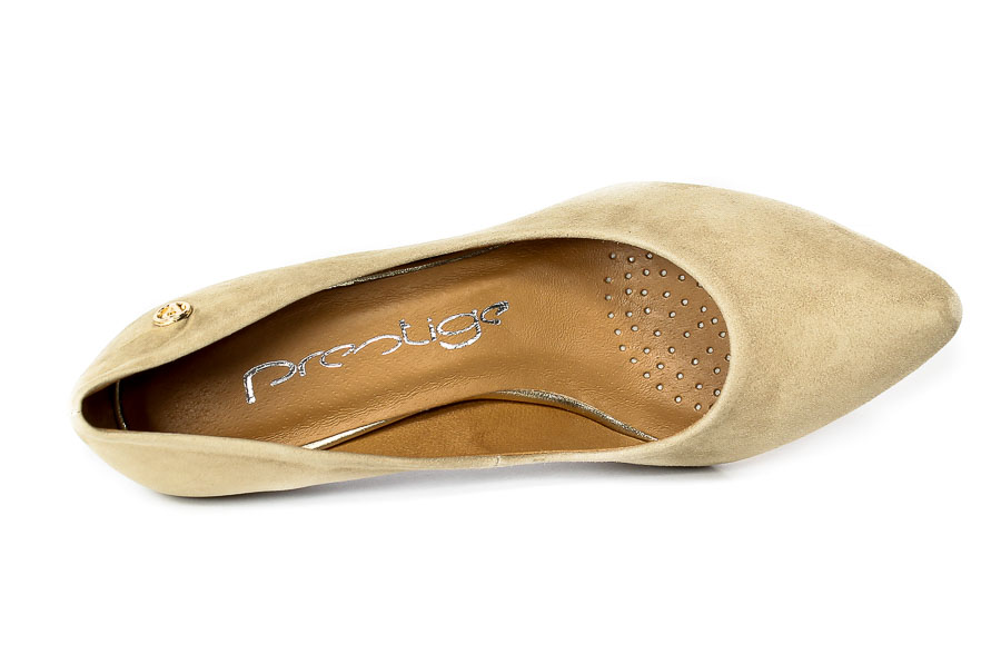 Szpilki Prestige 2108 Natural Zamsz