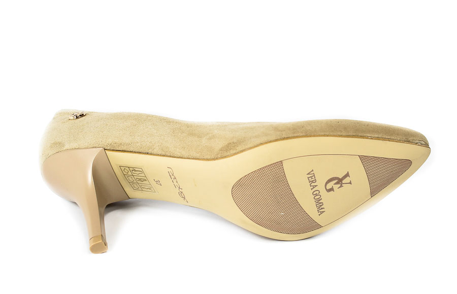 Szpilki Prestige 2108 Natural Zamsz