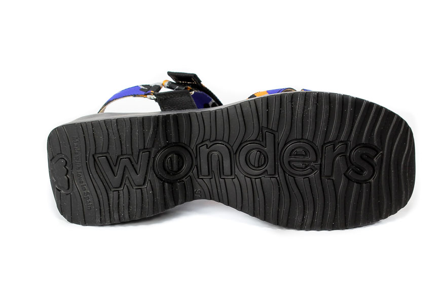 Sandały Wonders D-9706 Nylon 600-25 Azul