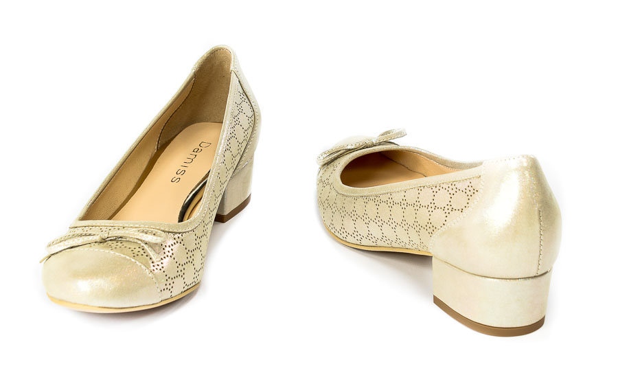 Czółenka Damiss 465/2/A Złota Ayla