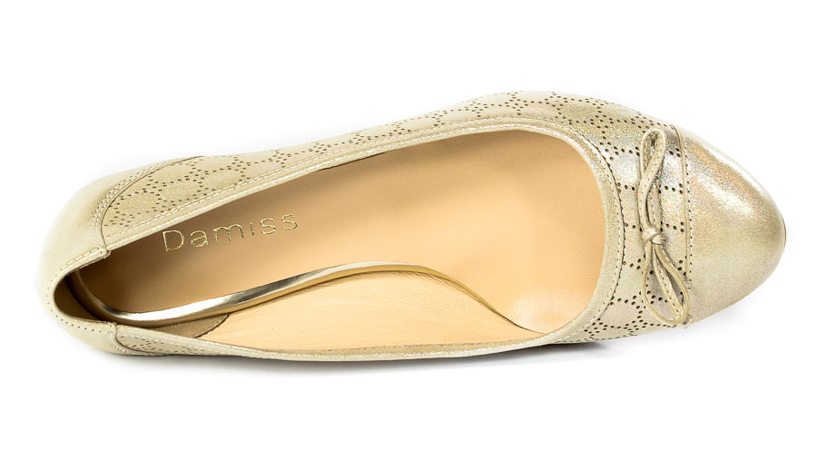 Czółenka Damiss 465/2/A Złota Ayla