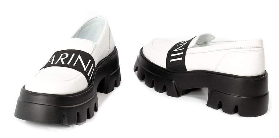 Półbuty Carinii B7959-I81-000-E81 Biały