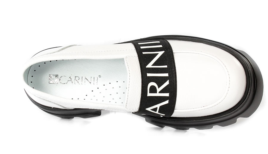 Półbuty Carinii B7959-I81-000-E81 Biały