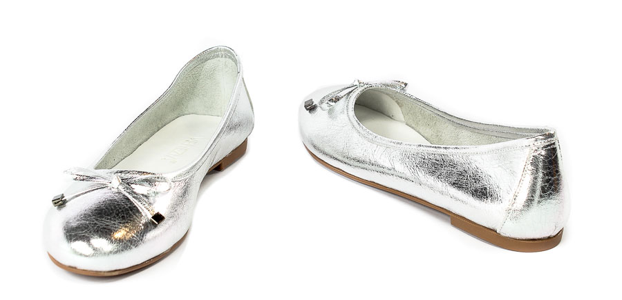 Baleriny Venezia 21655 Silver 