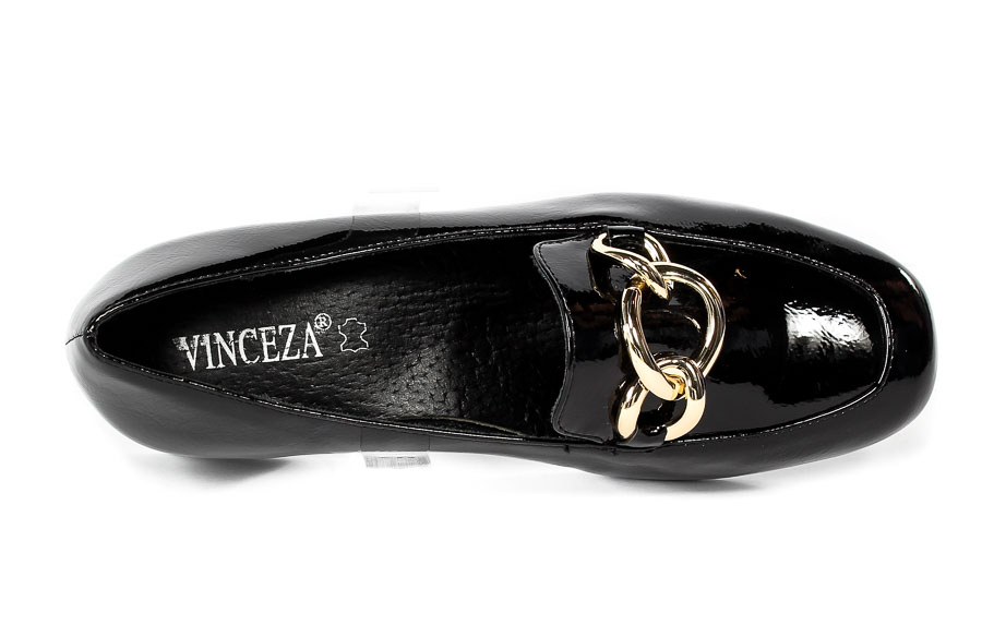 Czółenka Vinceza 22-10706BK PT Czarny Lakier